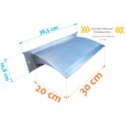 Cascata Inox 304 Sobrepor Parede 20x30 Cm - Over Wall Stetic